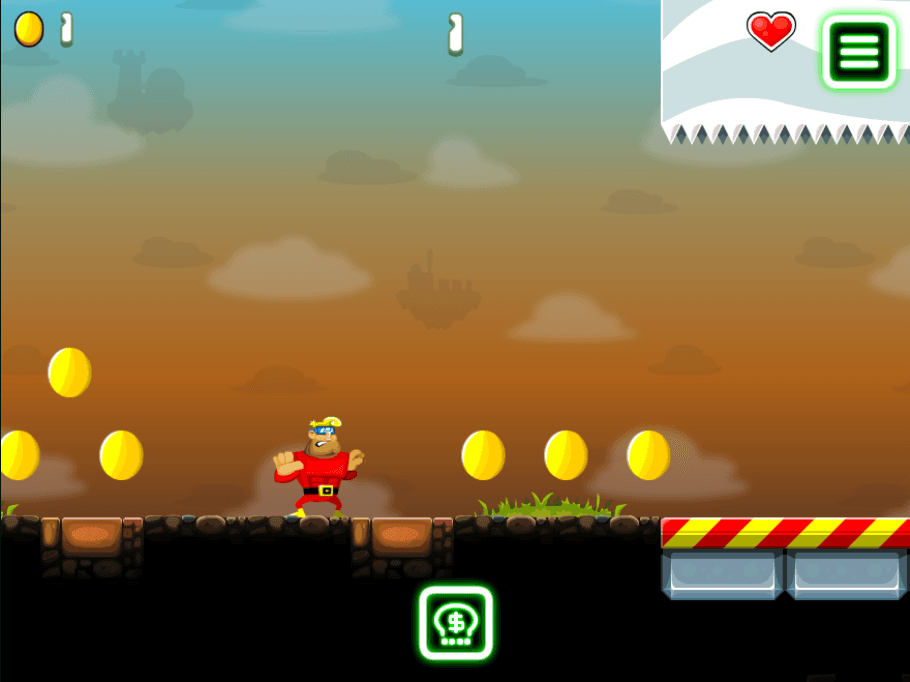 Screenshot of the starting area in Johnny Upgrade