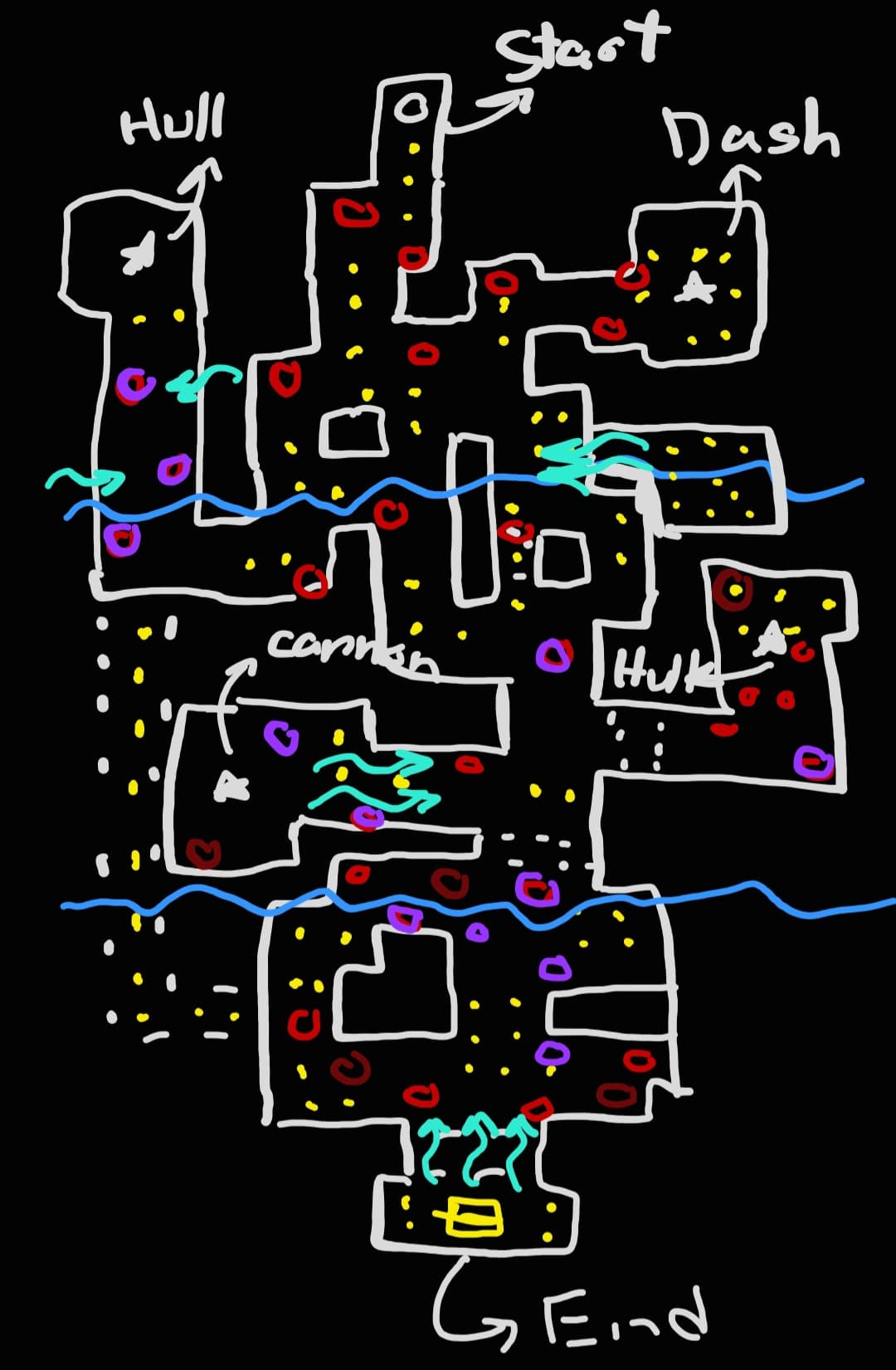 Screenshot of the original map drawing